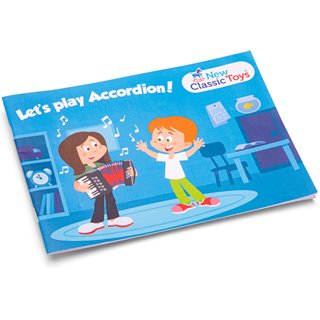 Accordion with music book - black